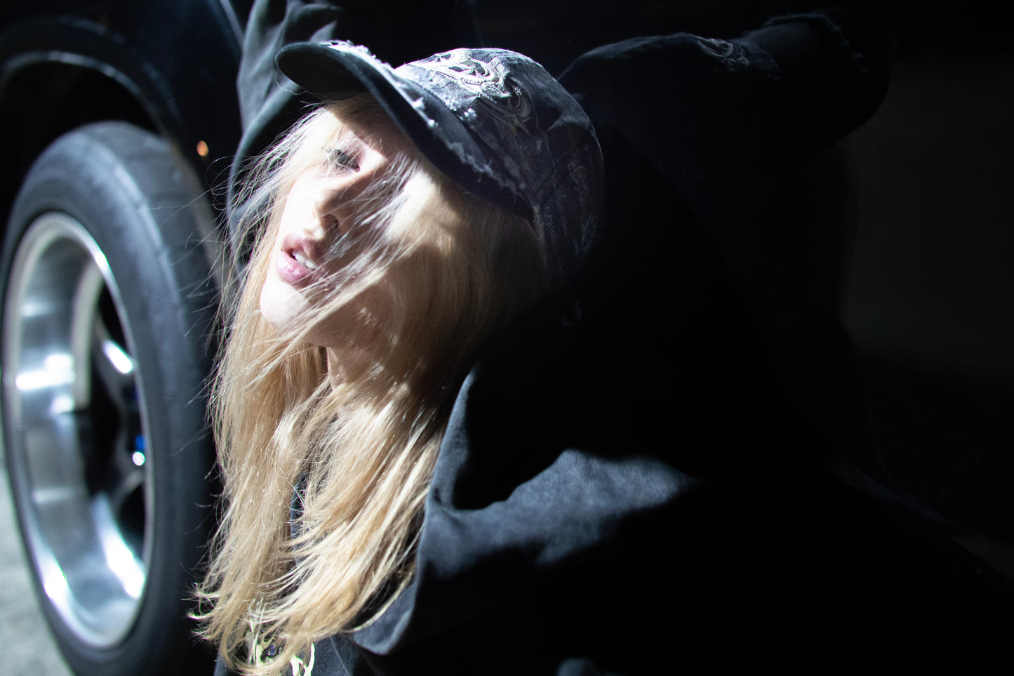 TIGER CAMO DISTRESSED HAT
