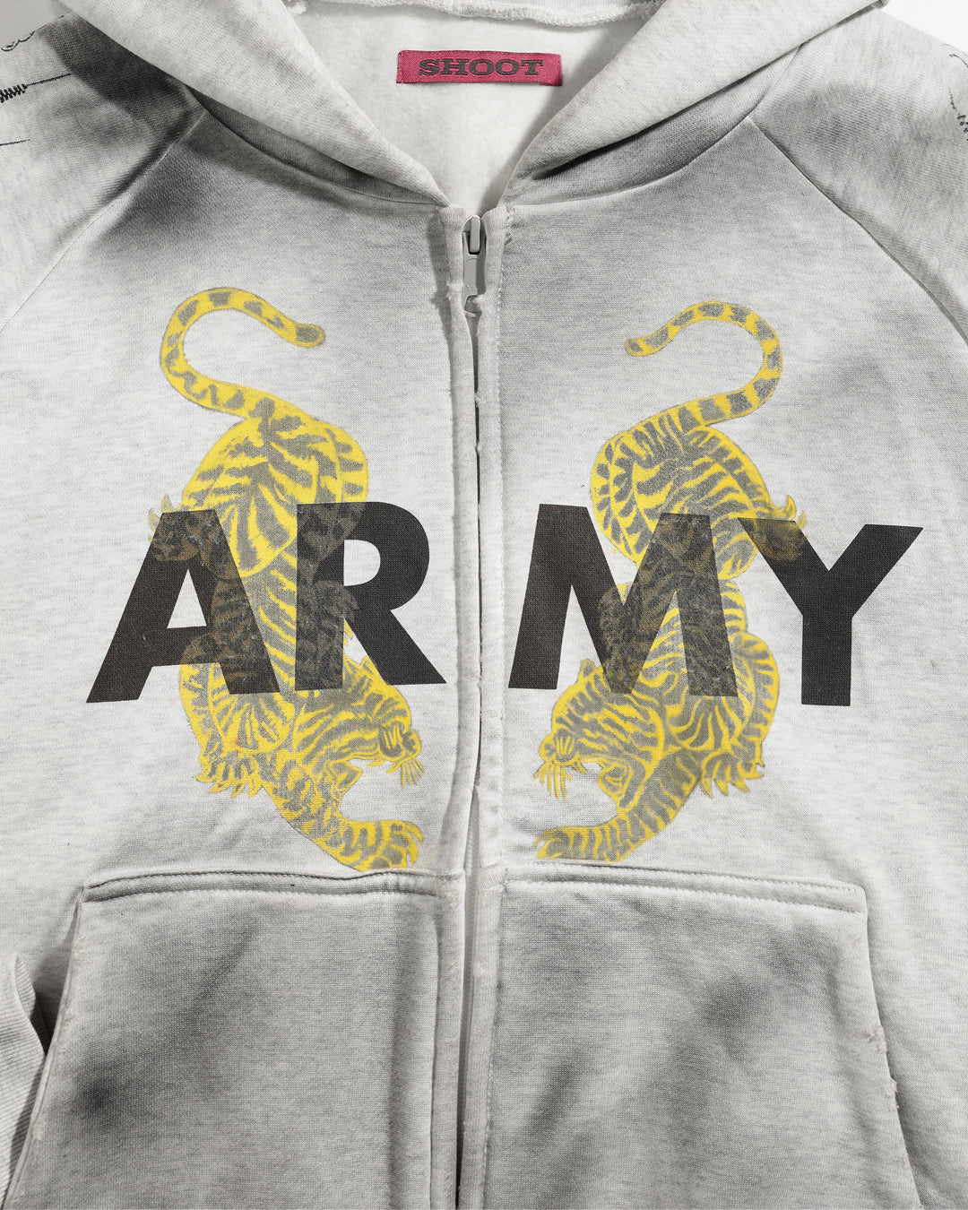 SHOOT + UNCM SAK YON ARMY ZIP UP