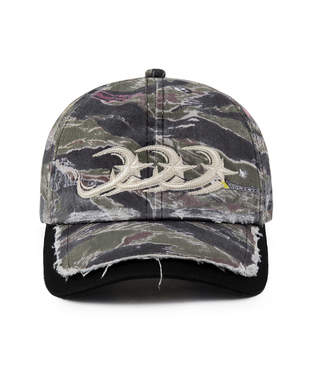 TIGER CAMO DISTRESSED HAT