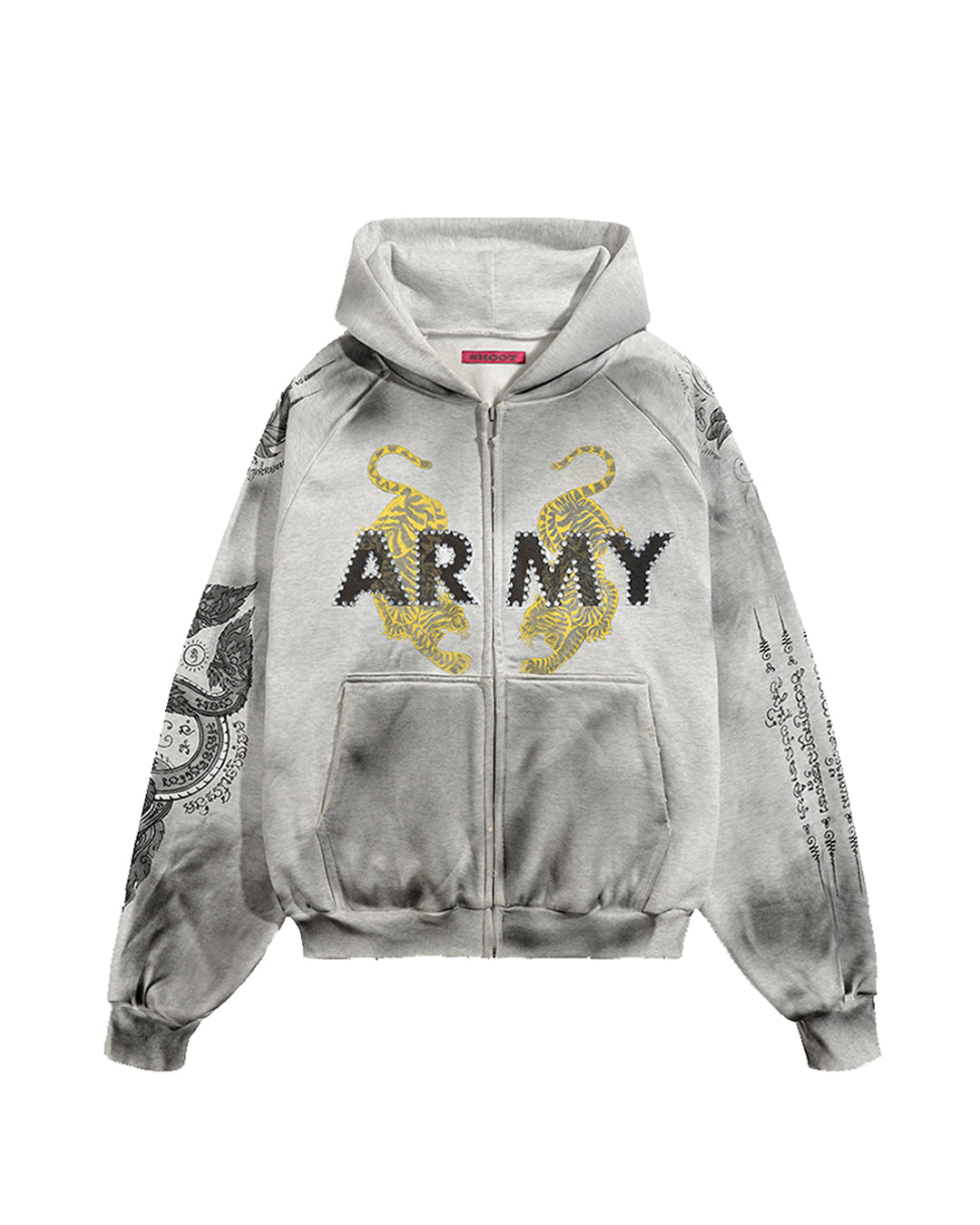 SAK YON ARMY ZIP UP (STUDDED)