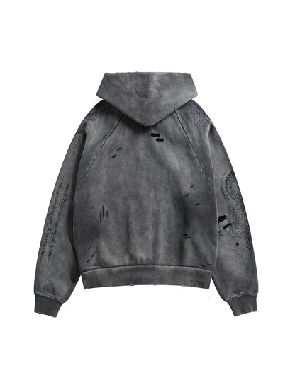 SAK YON ARMY ZIP-UP (CHARCOAL)