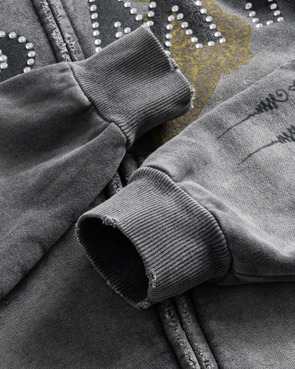 SAK YON ARMY ZIP-UP (CHARCOAL)