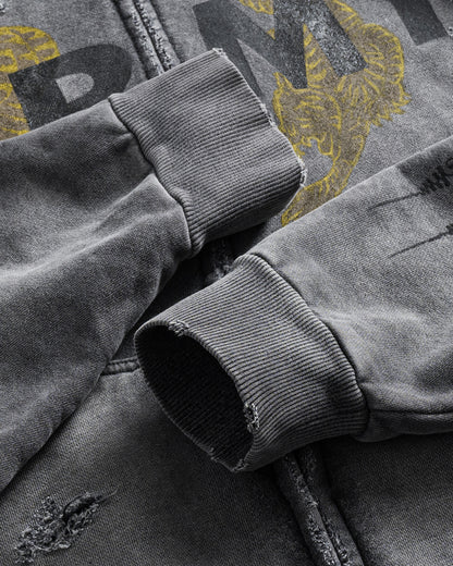 SAK YON ARMY ZIP-UP (CHARCOAL)