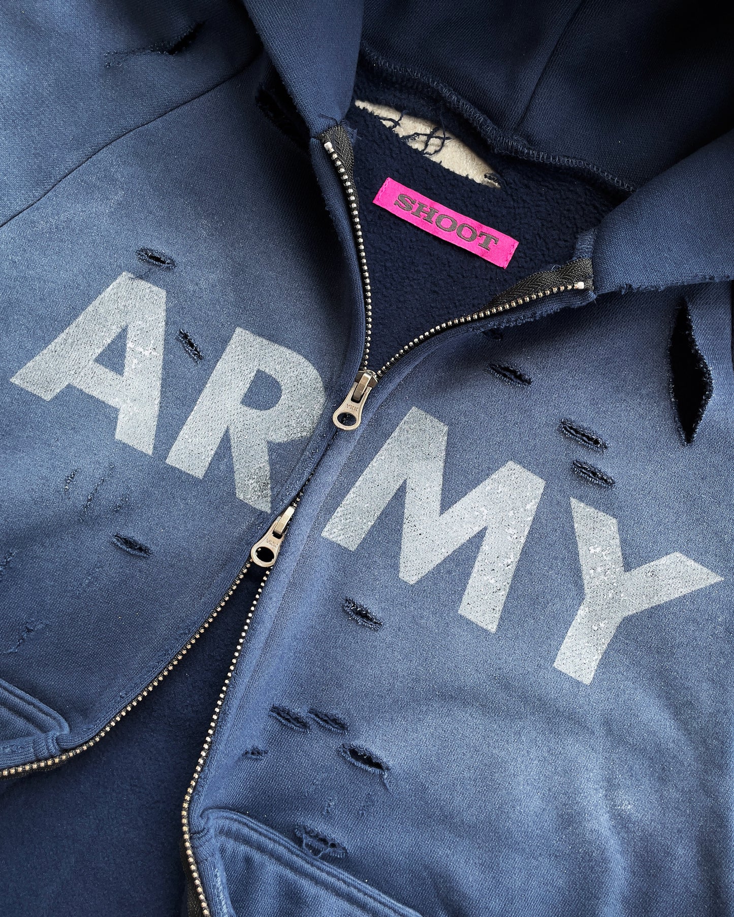 ARMY TRIBAL ZIP-UP NAVY