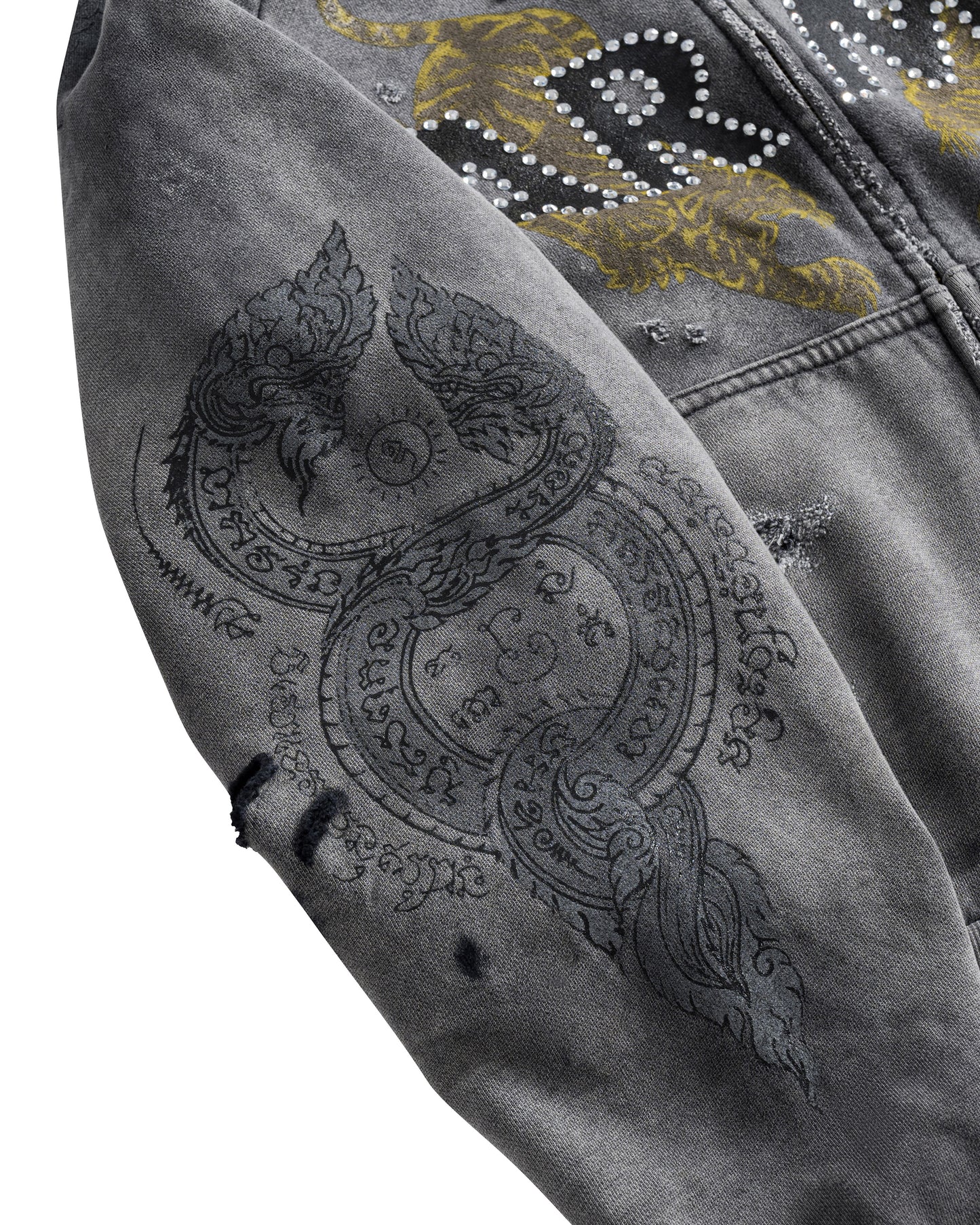 SAK YON ARMY ZIP-UP (CHARCOAL)