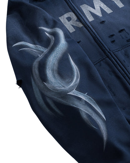 ARMY TRIBAL ZIP-UP NAVY